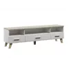 Cama RTV stojan LOTTA 180cm biely + sonoma dub