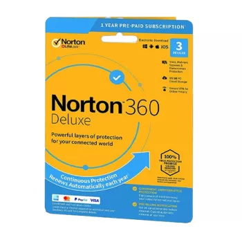Norton 360 Deluxe | 3 zariadenia | 1 rok | 25 GB cloudového úložiska | EU