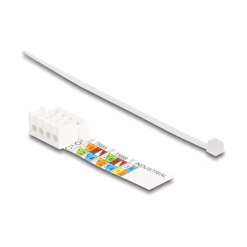 DeLOCK RJ45 konektor samec na mieste montovateľný Cat.6A bez nástroja strieborný konektor samec