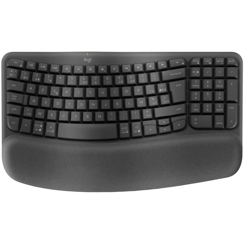 Wave Keys bezdrôtová ergonomická klávesnica - GRAPHITE - NLB - 2.4GHZBT - NA - CENTRAL-419 - UNIVERSAL
