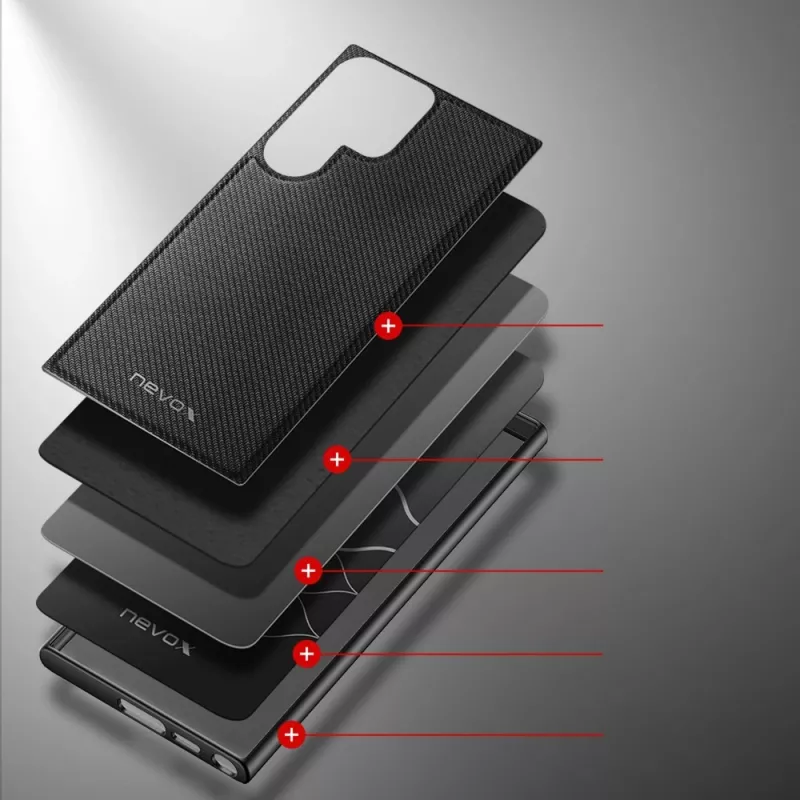 Nevox StyleShell NYLO - Samsung Galaxy S25 Ultra, čierna