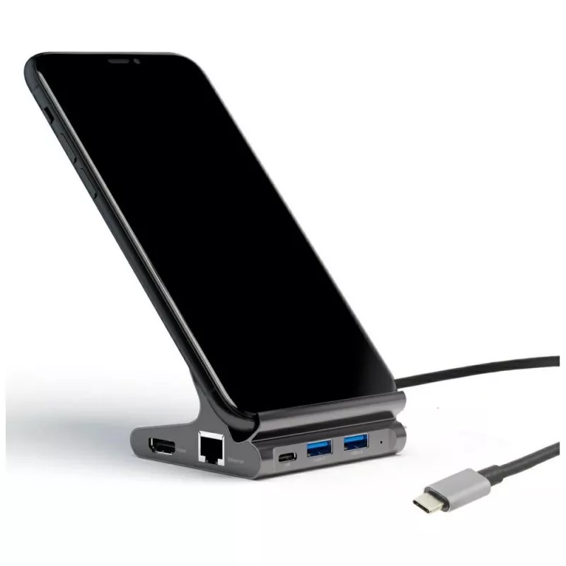 Držiak pre tablet/smartfón 7in1 Dex HDMI/RJ45