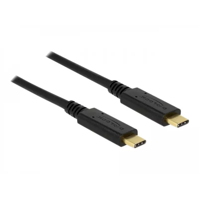 USB kábel DeLOCK 83661 USB 3.2 Gen 2 1 m USB-C čierny