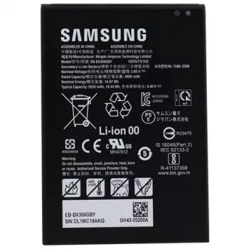 Samsung náhradná batéria pre Tab Active5 - menovitá kapacita: 4900 mAh 18,87 Wh, typická kapacita: 5050 mAh 19,44 Wh (GP-PBX300ASABW)