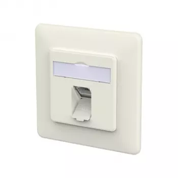 METZ CONNECT zásuvka E-DAT C6A LSA++ 1 port UP čistá biela