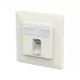 METZ CONNECT zásuvka E-DAT C6A LSA++ 1 port UP čistá biela