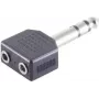 ShiverPeaks BS57071 konektor kábla 6,3 mm čierny nerez konektor samec/samica