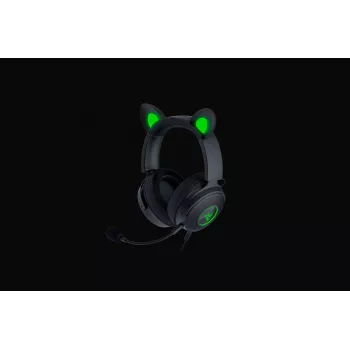 Razer Kraken V2 Pro Kitty Edition – káblové over-ear herné slúchadlá, čierna