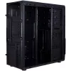 Skriňa INTER-TECH B-42 Black Midi Tower, ATX, 2xUSB2.0, Blue LED strip, PSU optional