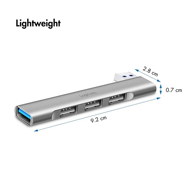 LogiLink USB 3.2 Gen1 Hub 4-portový USB-A 1x USB3.0 AF 3x USB2.0 AF UA0436