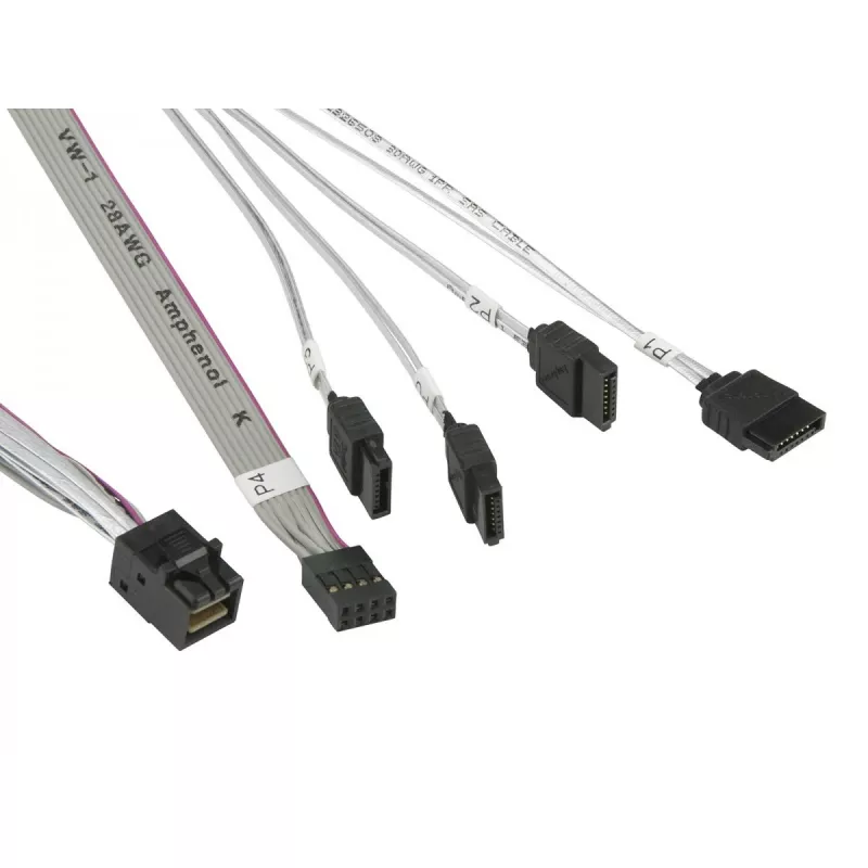 Supermicro - SATA/SAS kábel - Mini SAS HD (SFF-8643) na SATA - 50/50/60/70 cm - pre A+ Server 1013, SuperServer 5018, 5019, 5019S, SuperStorage Server 5019D8