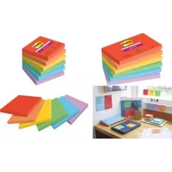 Samolepiaci lístok Super Sticky 655-6SS-PLAY 127x76mm sortiment 6 ks (655-6SS-PLAY)