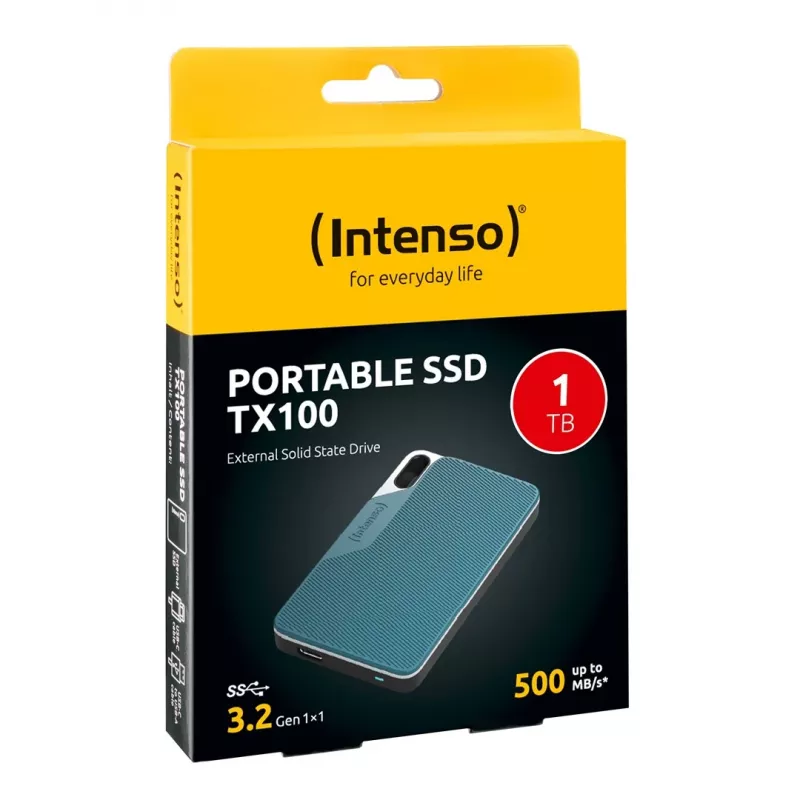 Intenso TX100 externý disk SSD 1 TB, USB-C 3.2 Gen 1x1