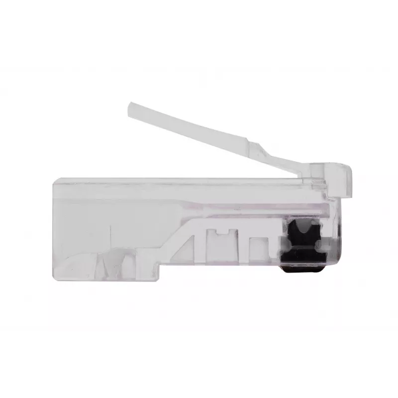 RJ45 konektor samec GEMBIRD PLUG3UP6/100, Cat5, rovný konektor, transparentný, pozlátené kontakty, balenie 100 ks