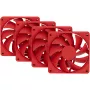 Počítačový chladiaci ventilátor HYTE FA12-RR-4 120 mm, 1500 ot/min, 72 m³/h, 1,6 mmH2O, hydrodynamické ložisko, červený, balenie 4 ks