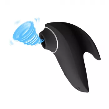 Klitoris masážny prístroj Erolab Dolphin VVS01b čierna — vodotesný, nabíjateľný
