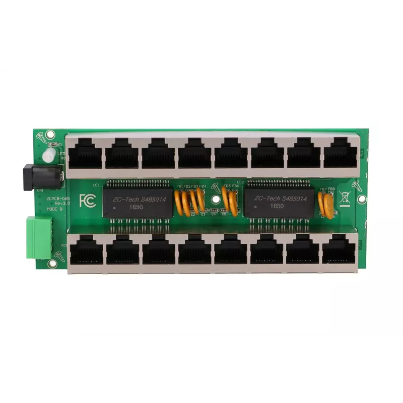 PoE injektor Extralink Gigabit 8 portov 1000 Mb/s RJ45 mód B