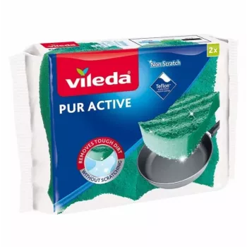 Špongia s drsnou vrstvou Vileda Pur Active 2 ks