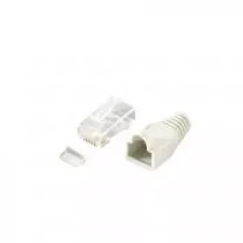 Equip Cat.6 RJ45 sada konektorov samec, RJ-45, transparentná, biela, Cat6, zlatá, 170 g, 11,7 mm
