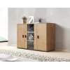 Cama komoda 120 cm SOHO S7 lefkas dub/čierna