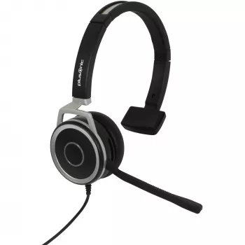 Káblový headset Plusonic 6208-15.1P monaurálny USB a 3,5 mm jack