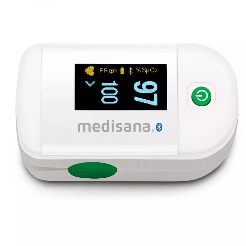 Medisana PM 100 Connect pulzný oxymeter, sivá/biela