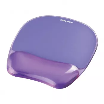 Podložka pod myš Fellowes Crystals Gel s gélovou opierkou zápästia, fialová, 202×230 mm, hrúbka 32 mm