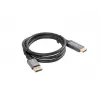 Kábel DisplayPort(M)-HDMI(M) 1 m 4K čierny a strieborný