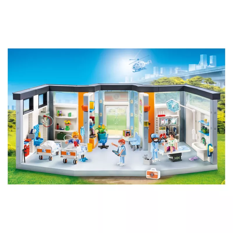 Figúrka Playmobil 70191 Zariadené krídlo nemocnice 297 dielov