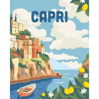 Maliarska sada Ravensburger CreArt Capri – maliarska sada na plátno od Ravensburger