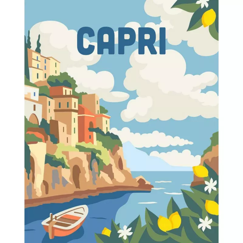 Maliarska sada Ravensburger CreArt Capri – maliarska sada na plátno od Ravensburger