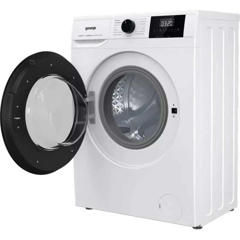 Voľne stojaca práčka Gorenje W3NGPI72SBS, 7 kg, 1200 ot/min, invertorový motor, para, 15 programov, biela