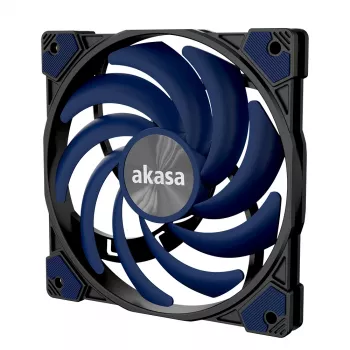 Ventilátor Akasa Alucia XS12 120 mm čierny modrý 700-2000 ot/min HDB