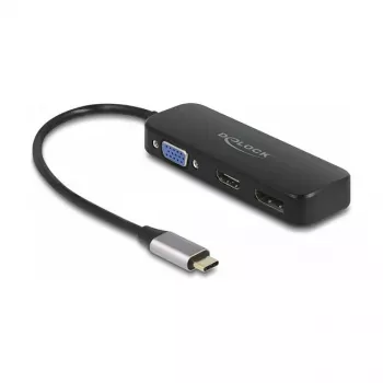 DeLOCK USB Type-C adaptér na VGA HDMI DisplayPort 4K 60 Hz