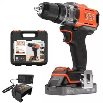 Black & Decker BCD382D1XK akumulátorový vŕtací skrutkovač, 18 V, batéria 2 Ah