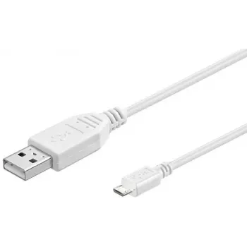 Microconnect USBABMICRO5W USB kábel USB 2.0 5 m USB A Micro-USB B biela