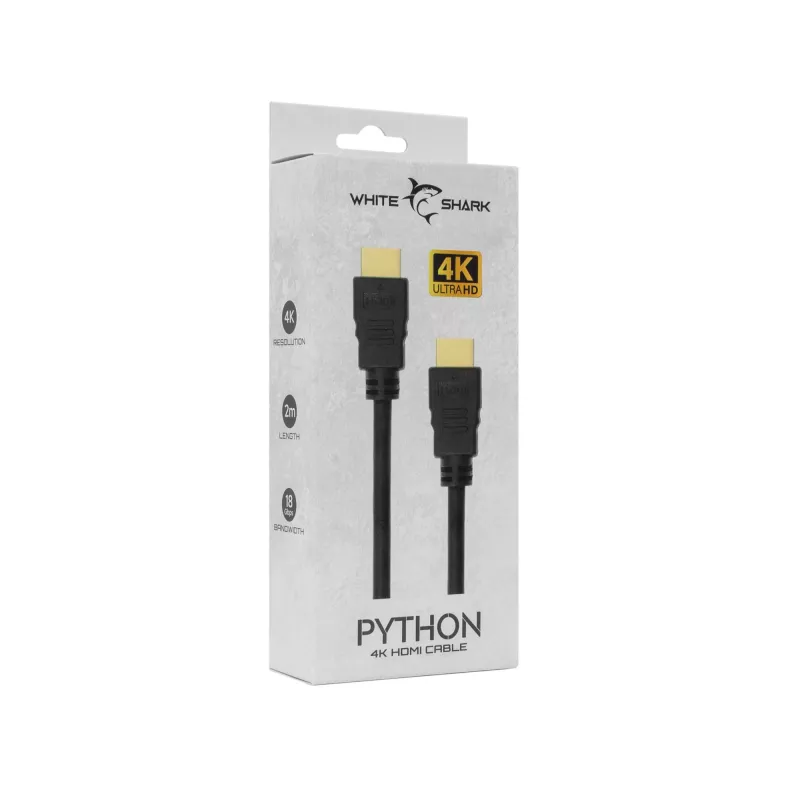 HDMI kábel White Shark Python 2.0 M/M 2m – 4K@60Hz