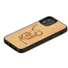 Puzdro na telefón Man and Wood pre iPhone 12 mini — potlač mačky s červenou rybou