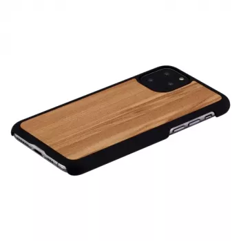 Puzdro na smartphone man and wood pre iPhone 11 Pro — prevedenie Cappuccino-čierna