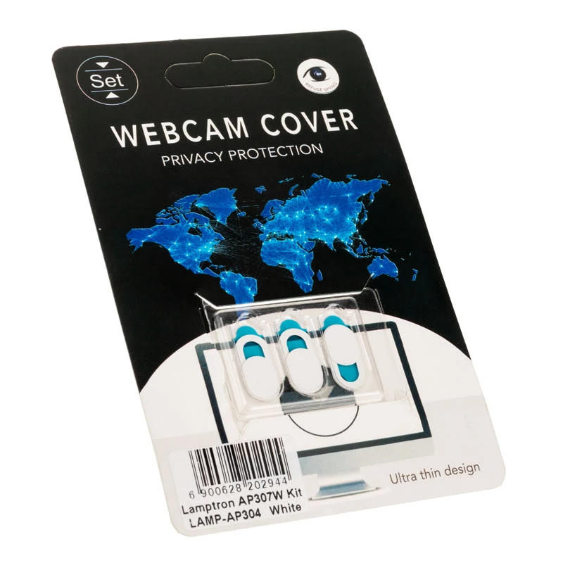Sada krytiek na webkameru, Lamptron LAMP-AP304, sada 3 ochranných krytiek kamery