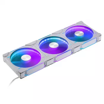 Phanteks D30-140 140 mm biely PWM skriňový ventilátor 3 ks balenie — 140x30 mm, 250–1800 ot/min, FDB