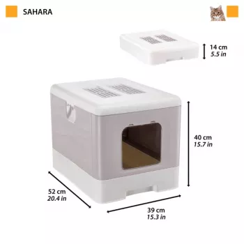 FERPLAST Sahara Green - mačacia toaleta - 52 x 39 x 40 cm