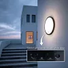 LED lampa s PIR senzorom MACLEAN MCE525 B – vonkajšie nástenné svietidlo, LED s pohybovým senzorom