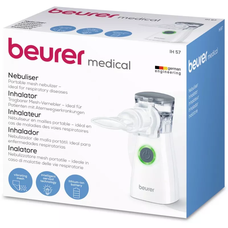 Beurer IH 57 inhalátor s maskou pre dospelých a deti, na batérie