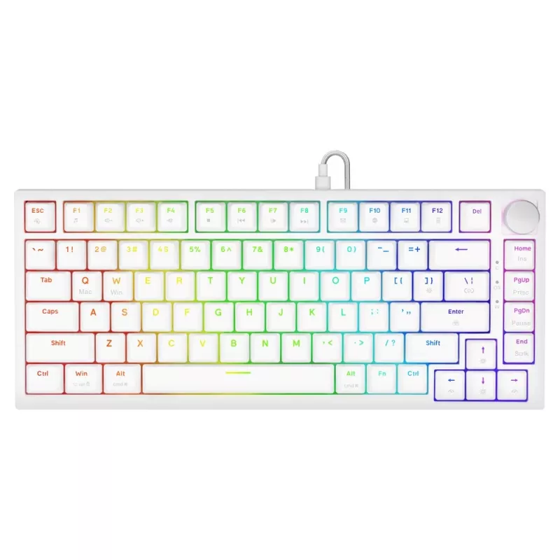 Savio ASTRAL WHITE JADE klávesnica Gaming USB QWERTY US International