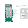 DeLOCK PCI Express x8 karta na 2 x interné NVMe M.2 Key M bifurkácia low-profile formát