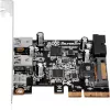 SilverStone ECU05 - USB adaptér - PCIe 2.0 x2 Low Profile - USB 3.1 Type-C x 1 + USB3.0 x 2 + USB3.0 (interný) x 2 (SST-ECU05)