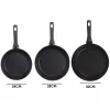 Sada panvíc na vyprážanie Salter BW08773 3-dielna — 20/24/28 cm nepriľnavé panvice na vyprážanie