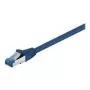 Wentronic Goobay CAT 6a patch kábel, S/FTP (PiMF), modrý, 0,5 m – LSZH bez halogénov, meď (93656)