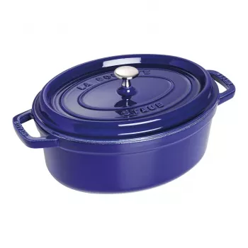 Liatinový kochlík Staub 4,25 L, 29 cm, modrý